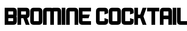 Bromine Cocktail font preview